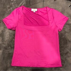 Pink Short Sleeve Top